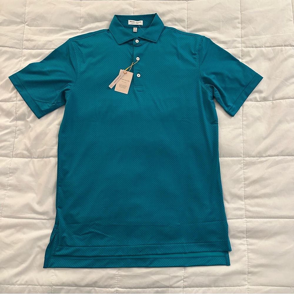 Peter Millar Summer Comfort Golf Polo | Men’s Small | $145 Aqua Blue